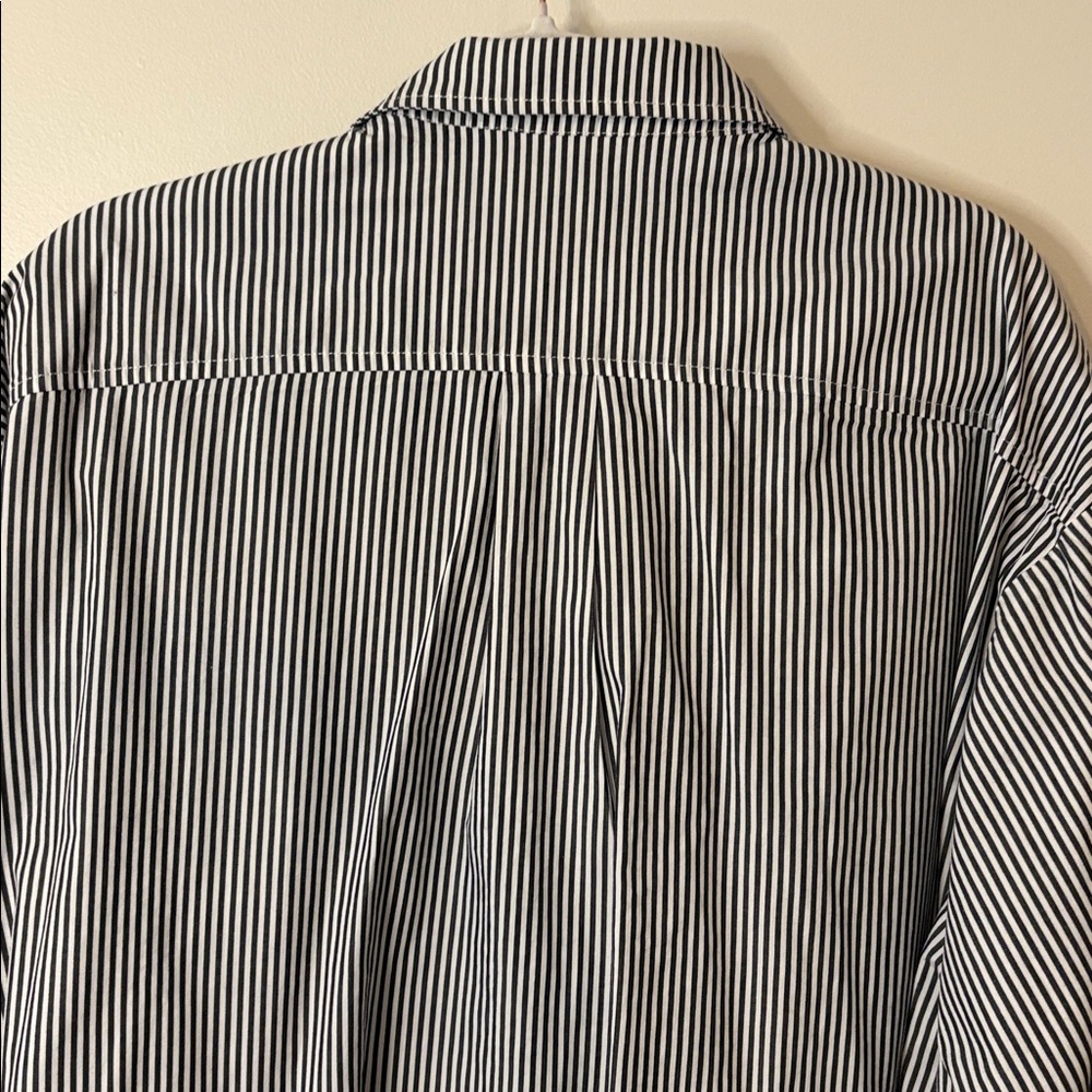 11 Honore size 1 (1X/14-16) Maeve Oversize Striped Button Down Shirt - Picture 7 of 10